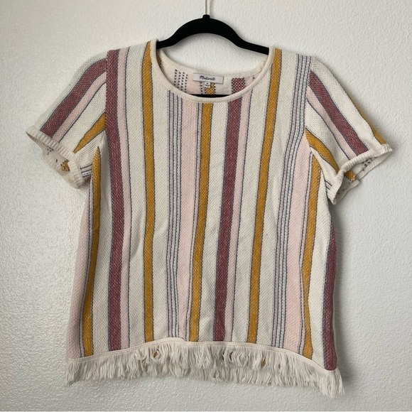 Madewell Blakley Stripe Sweater Tee | Size M - Picture 3 of 7